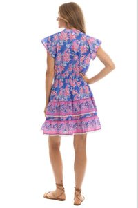 Bindu Poppy Dress in Periwinkle