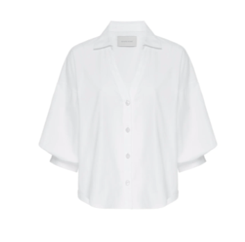 Brochu Walker Kate Shirt in Salt White - Estilo Boutique