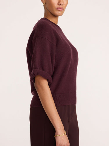 Brochu Walker Olive Sweatshirt in Aubergine
