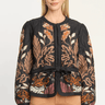 Caballero Ember Reversible Jacket in Crouching Cheetah Black