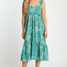 Caballero Nyx Dress in Green Ink Bloom
