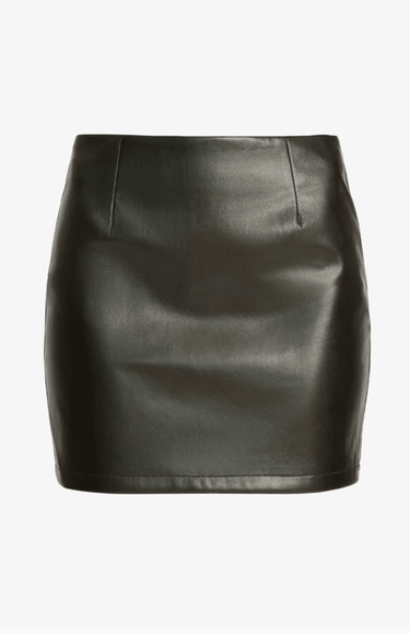 Caballero Ruti Skirt in Black Vegan Leather