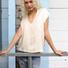 Cali Dreaming James Top in Ivory - Estilo Boutique