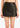 Cami NYC Cillian Genuine Leather Mini Skirt Black