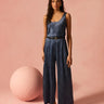 Cami NYC Fabian High Rise Charmeuse Pant in Raw Denim - Estilo Boutique