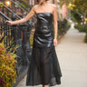 Cami NYC Johnston Vegan Leather Maxi Skirt Black