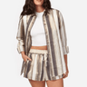 Cami NYC Malta Metallic Linen Top in Dune - Estilo Boutique