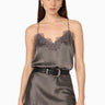 Cami NYC Racer Charmeuse Camisole Gunmetal