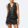Cami NYC Yelan Leather Vest in Black - Estilo Boutique