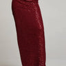 Chaser Amber Midi Skirt in Blood Red - Estilo Boutique