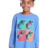 Chaser Boys Longsleeve T - Rex Tee in Blue Dream - Estilo Boutique