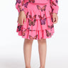 Chaser Colorful Butterflies Girls Skort in Flamingo - Estilo Boutique
