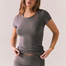 Chaser Honey Tee in Dark Gull
