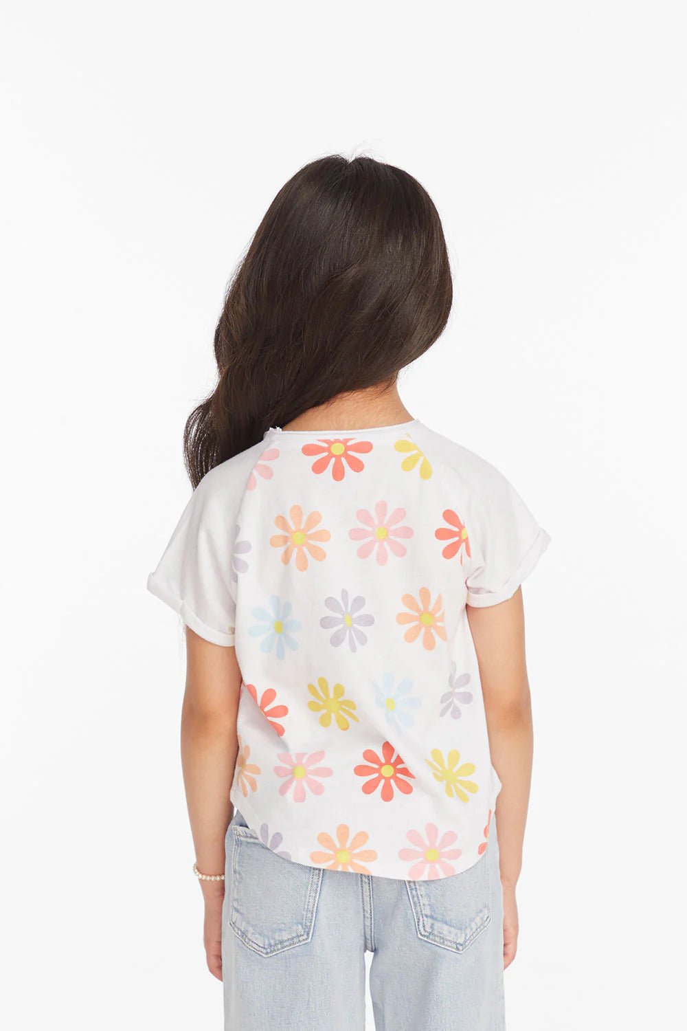 Chaser Kids Allover Flower Shirt in White - Estilo Boutique
