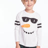 Chaser Kids Chill Snowman Long Sleeve in White - Estilo Boutique