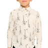 Chaser Kids Coastal Button Down Shirt in Salt - Estilo Boutique