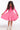 Chaser Kids Glitter Snowflake Dress in Flamingo - Estilo Boutique