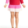 Chaser Kids Peplumm Pinky Skort in Pinky Colorblock