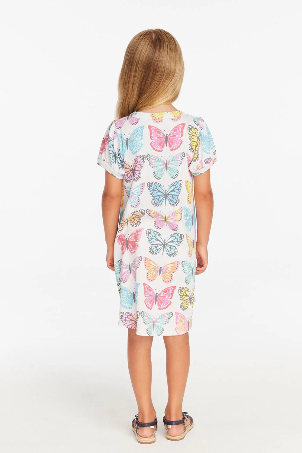 Chaser Kids Puff Sleeve She's A Butterfly Dress - Estilo Boutique