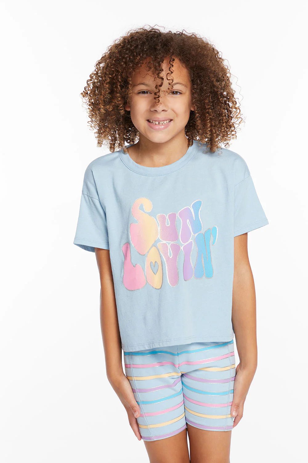 Chaser Kids Sun Lovin Shirt in Clear Sky - Estilo Boutique
