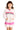 Chaser Kids Zip Up Hoodie with Pinky Strappings in Pinky Colorblock