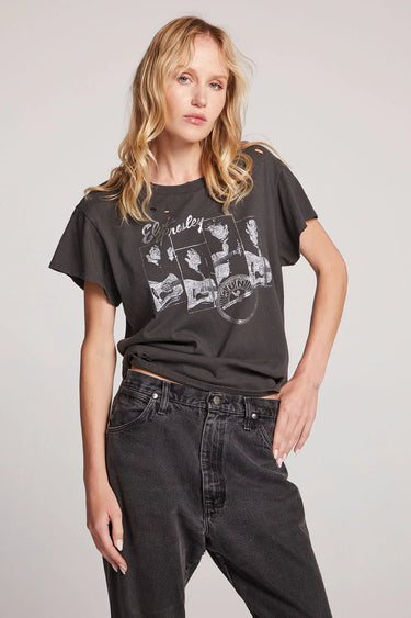 Chaser Sun Records Elvis Live Tee in Vintage Black - Estilo Boutique