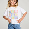 Chaser Sun Records Pop Art Girls Tee in White - Estilo Boutique