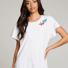 Chaser Vote Tee in White - Estilo Boutique