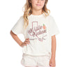 Chaser Willie Nelson Rose Of Texas Tee in Starry White - Estilo Boutique