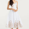 Cinq A Sept Maude Dress in White/Khaki - Estilo Boutique