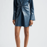 Cinq A Sept Vegan Leather McKenna Dress in Nightfall - Estilo Boutique
