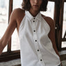 Cissa The Vest Top in White Lustre