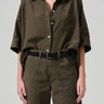 Citizen of Humanity Claire Origami Shirt in Costes - Estilo Boutique