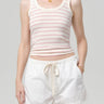 Citizen of Humanity Faye Tank In Raspberry Stripe