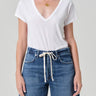Citizen of Humanity Hara V Neck Tee in White