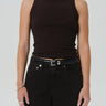 Citizen of Humanity Isabel Rib Tank in Chocolate