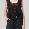 Citizen of Humanity Mia Embroidered Top In Black