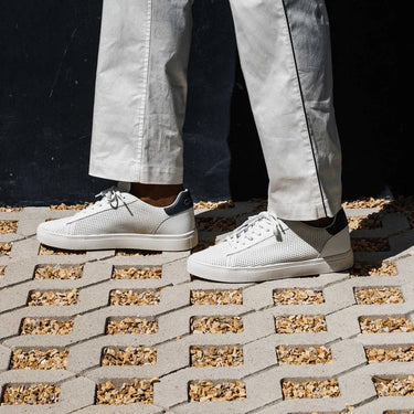 Clae Bradley Knit Sneaker in White Pine Needle