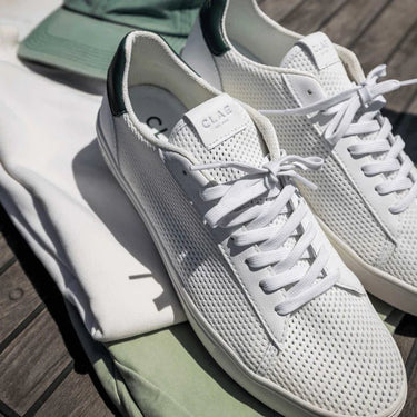 Clae Bradley Knit Sneaker in White Pine Needle