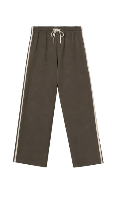 Perfect White Tee Claud Track Pant in Dark Olive