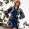 Cleobella Ivana Mini Dress in Venezia Blue