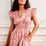 Cleobella Jonni Ankle Dress in Dahlia