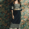 Cleobella Lola Midi Skirt in Black Ivory
