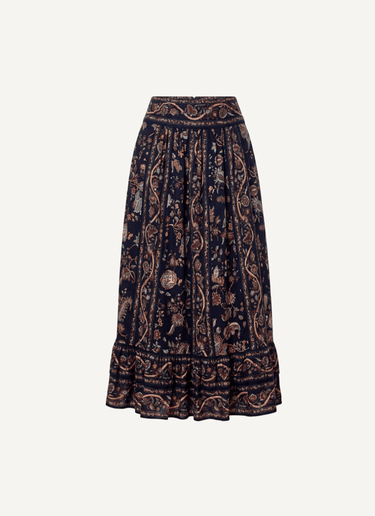 Cleobella Morgan Midi Skirt in Bois