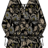 Cleobella Raquel Mini Dress in Dark Magnolia Floral Print