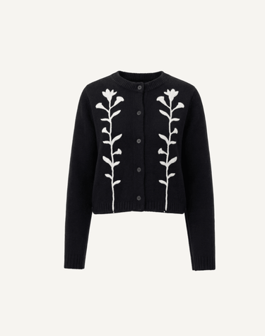 Cleobella Samantha Sweater in Black Ivory