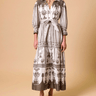 Cleobella Tavia Ankle Dress in Sable Print