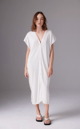 Colorush Kelly Kimono Dress in White - Estilo Boutique