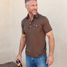 Criquet Performance Players Shirt in Woodsmoke