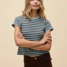 Daydreamer Stripe Vintage Tee in Cloud Blue Stripe